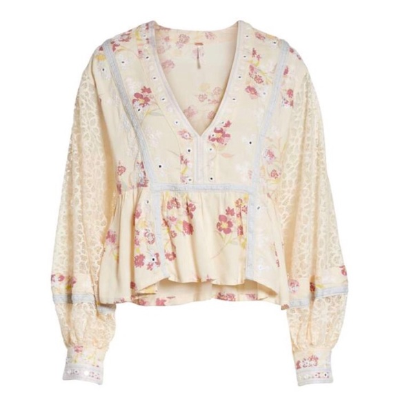 SOLD Free People Boogie All Night Lace Sleeve - Picture 4 of 8